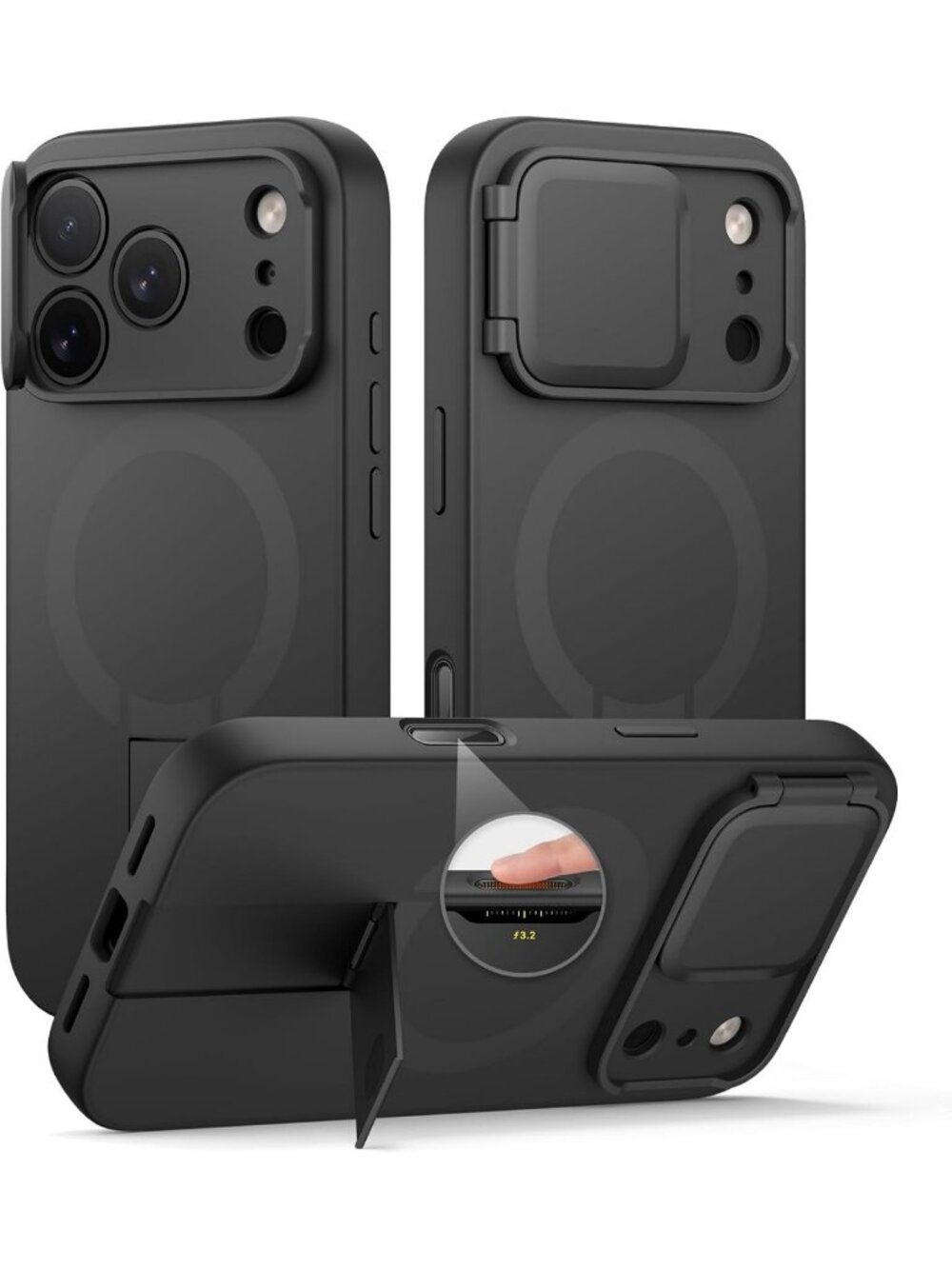MagSafe iPhone 18 Pro Max Case - Slim Black Design with Camera Protection